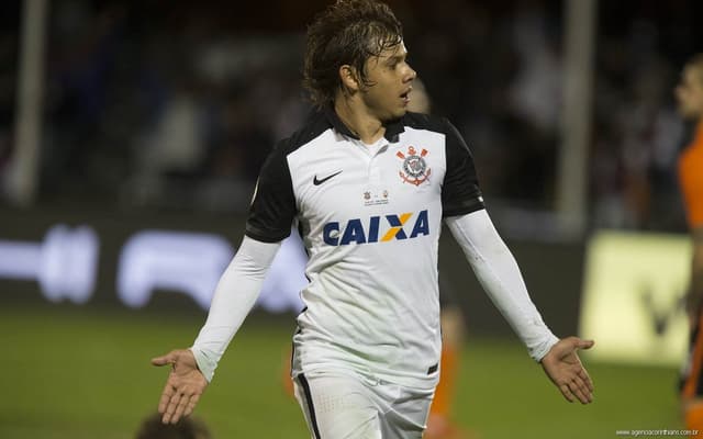 Romero marcou dois gols contra o Shakhtar (Foto: Daniel Augusto Jr)