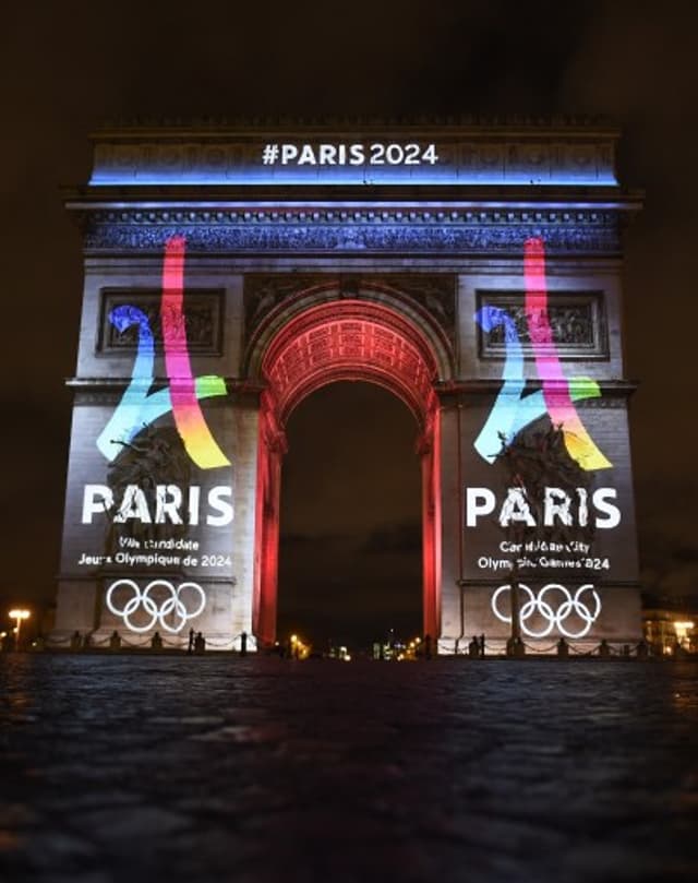 Logo olímpico Paris-2024 (foto: AFP)