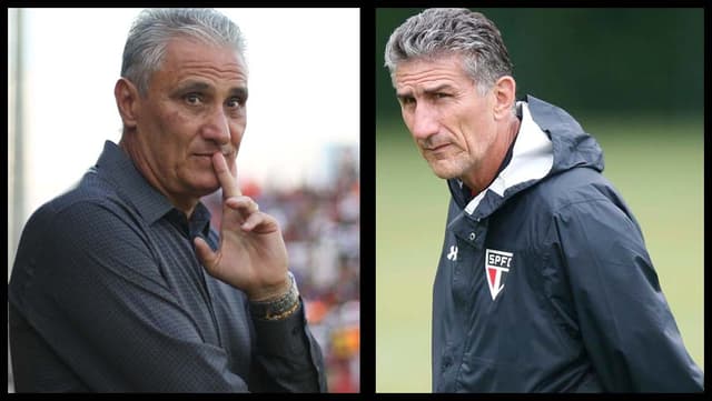 Tite e Bauza (foto:Ari Ferreira/LANCE!Press)