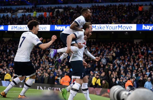 City x Tottenham (Foto: OLI SCARFF / AFP)