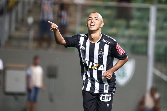 Atacante Dodô, do Atlético-MG, em partida contra o Boa