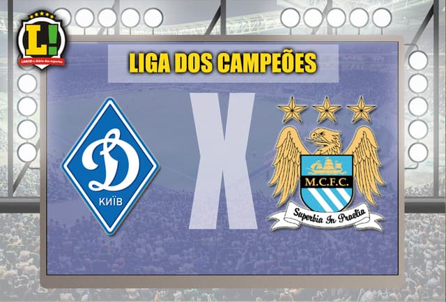 Dínamo recebe o City no jogo de ida das oitavas de final