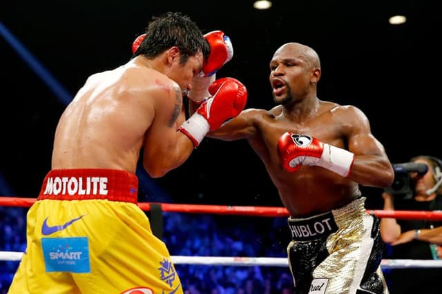 Floyd Mayweather Jr. em uma das lutas mais aguardadas da história, contra Manny Pacquiao