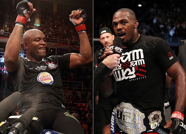 Anderson Silva e Jon Jones (Fotos: Divulgação/UFC)