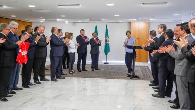 Profut com a presidente Dilma (Foto: Divulgação)