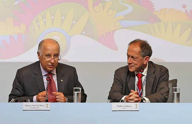 Del Nero e Walter Feldman (Foto: Rafael Ribeiro/CBF)