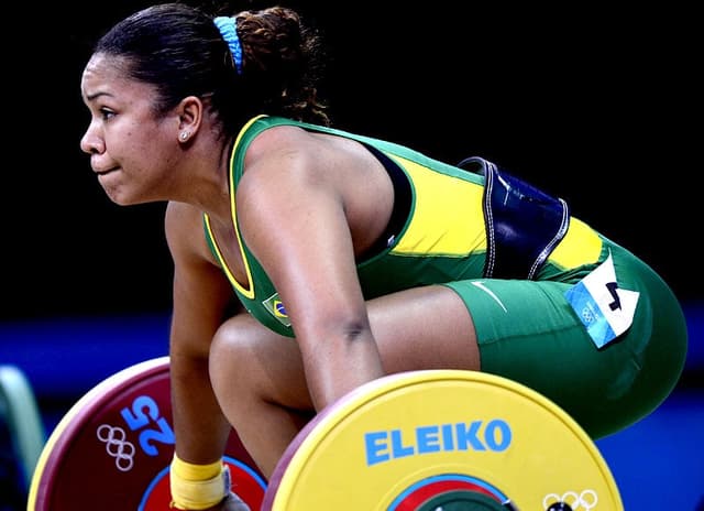 Jaqueline Ferreira - Levantamento de peso (Foto: Yuri Cortez/AFP)