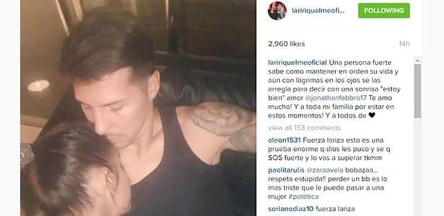 Jonathan Fabbro e Larissa Riquelme são namorados (Foto: Reprodução/Instagram)