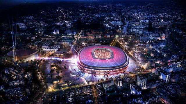 Visão noturna que terá o Camp Nou (Foto: Divulgação)