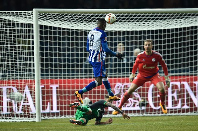 Hertha Berlin x Scalke 04 (foto:ODD ANDERSEN / AFP)