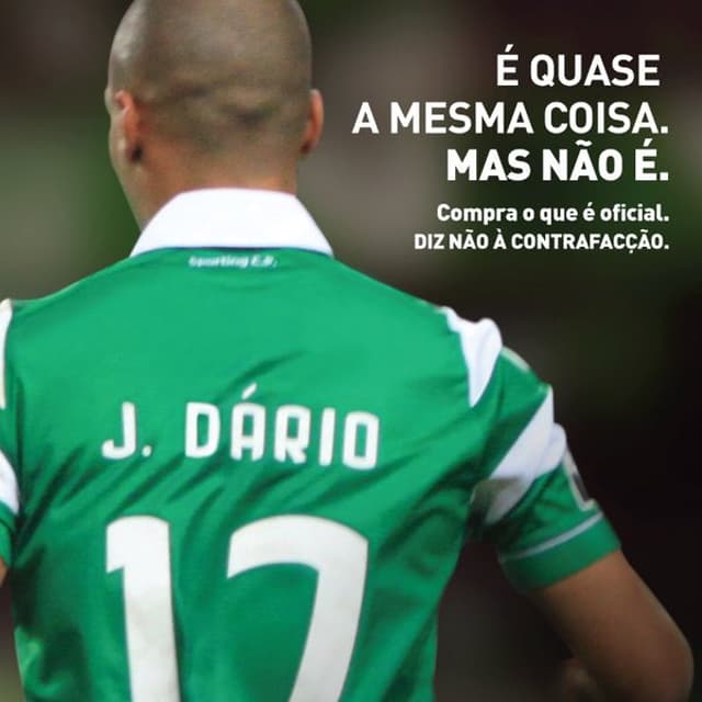 Campanha do Sporting contra a pirataria (Foto: Divulgação)