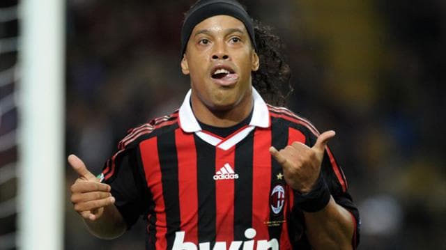 Ronaldinho atuou pelo Milan