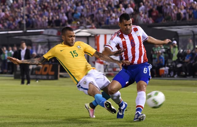 Eliminatorias - Paraguai x Brasil (foto:PABLO BURGOS / AFP)