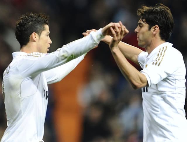 Kaká e Cristiano Ronaldo jogaram juntos em quatro temporada (Foto: AFP)