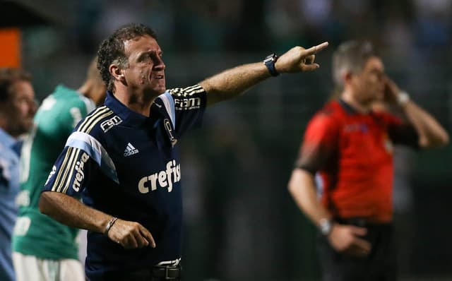 Cuca durante a vitória sobre o Rio Claro (FOTO: Cesar Greco/Palmeiras)