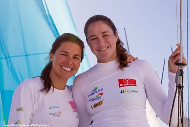 Velejadoras Fernanda Oliveira e Ana Luiza Barbachan