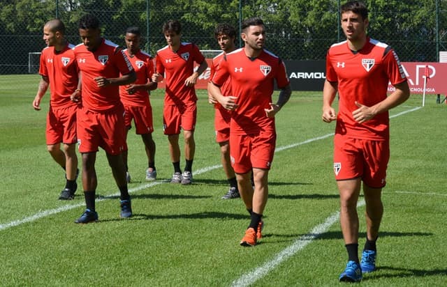 Treino do São Paulo neste domingo