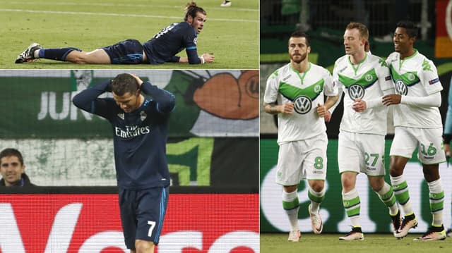 HOME - Wolfsburg x Real Madrid - Liga dos Campeões - Bale e Cristiano Ronaldo (Fotos: AFP)