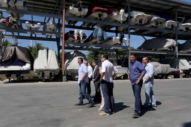 Palco da vela na Rio-2016, nova Marina da Glória foi apresentada pelo prefeito Eduardo Paes após reformas