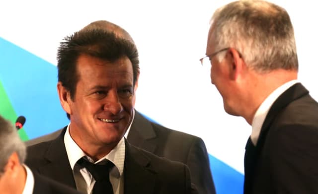 Dunga no sorteio dos grupos da Rio-2016 (Foto: Lucas Figueiredo / MoWA Press)