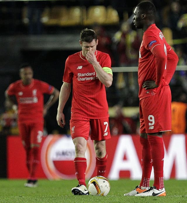 Milner e Benteke - Villarreal x Liverpool