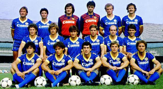 CONFIRA OUTRAS TÍTULOS SURPREENDENTES EM CAMPEONATOS EUROPEUS: Hellas Verona - Campeão Italiano 1984/1985