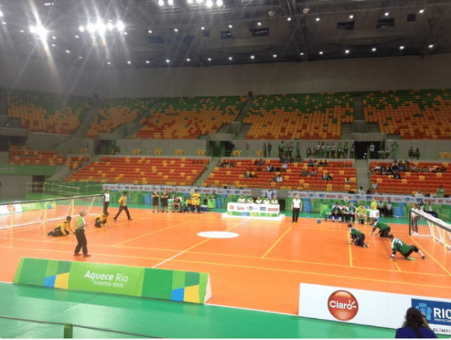 Brasil e Lituânia no jogo final do Aquece Rio/ Foto: CPB