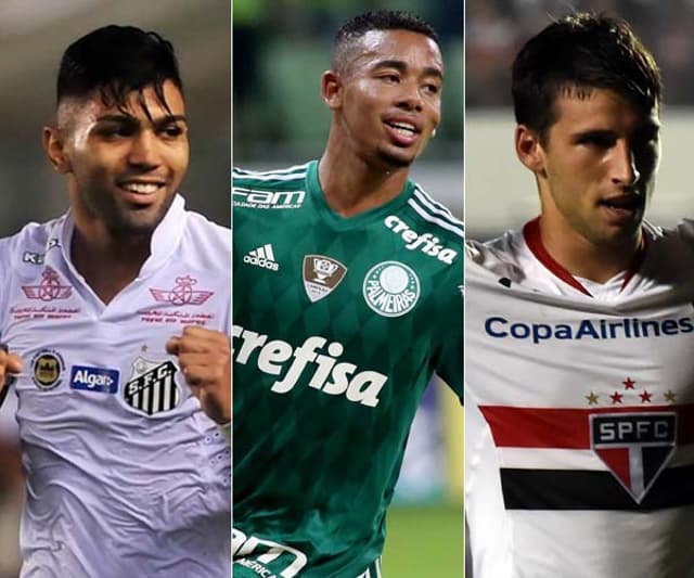 Gabigol, Gabriel Jesus e Calleri