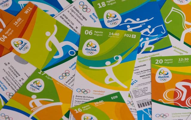 Ingressos comemorativos da Rio-2016