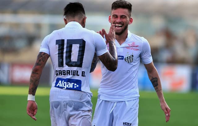 Lucas Lima com Gabigol