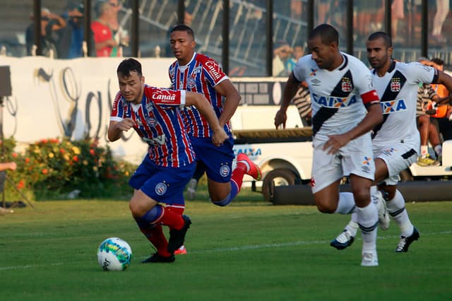 Apesar da vitória por 4 a 3, o goleiro Jordi falhou em um dos gols do time baiano