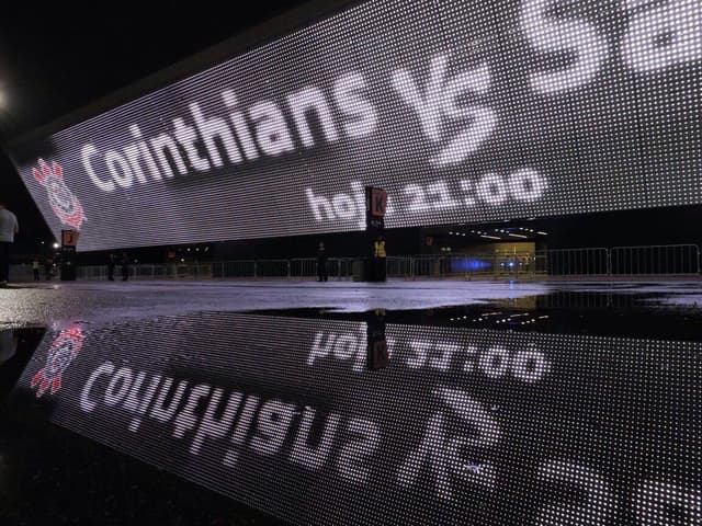 Arena Corinthians antes de Corinthians x Santos