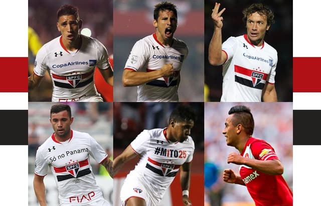 Centurión, Calleri, Lugano, Mena, Wilder e Cueva são os gringos do Tricolor