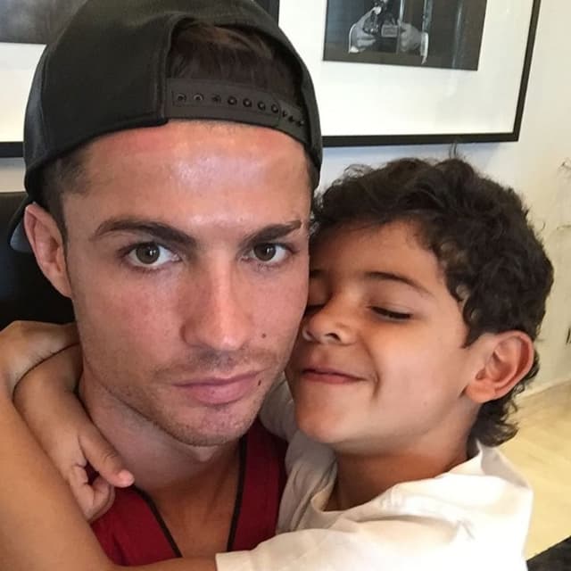 Cristiano Ronaldo e filho