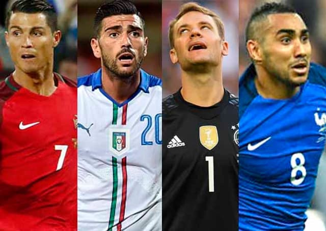 Cristiano Ronaldo, Graziano Pellè, Neuer e Payet são alguns dos destaques da Euro&nbsp;