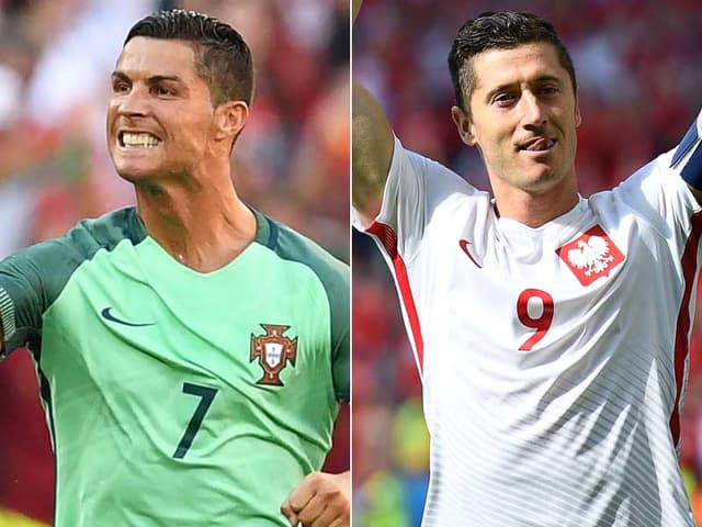 Cristiano Ronaldo e Lewandowski