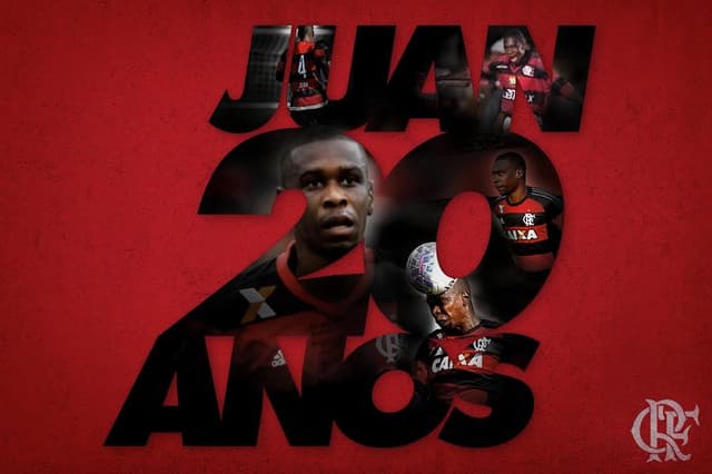 Juan ganhou homenagem do Flamengo (Reprodução)