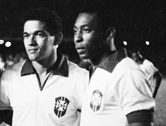 Garrincha e Pelé fizeram 40 partidas juntos com a camisa da Seleção&nbsp;