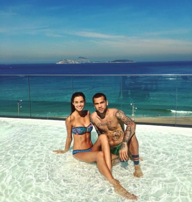 Daniel Alves e Joana Sanz