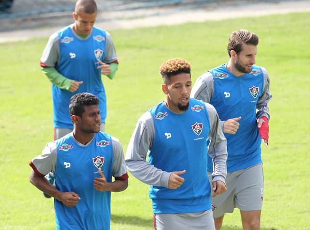 Treino do Fluminense - Henrique e Maranhao