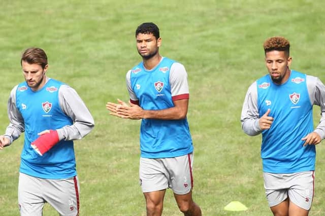 Treino do Fluminense - Henrique e Gun