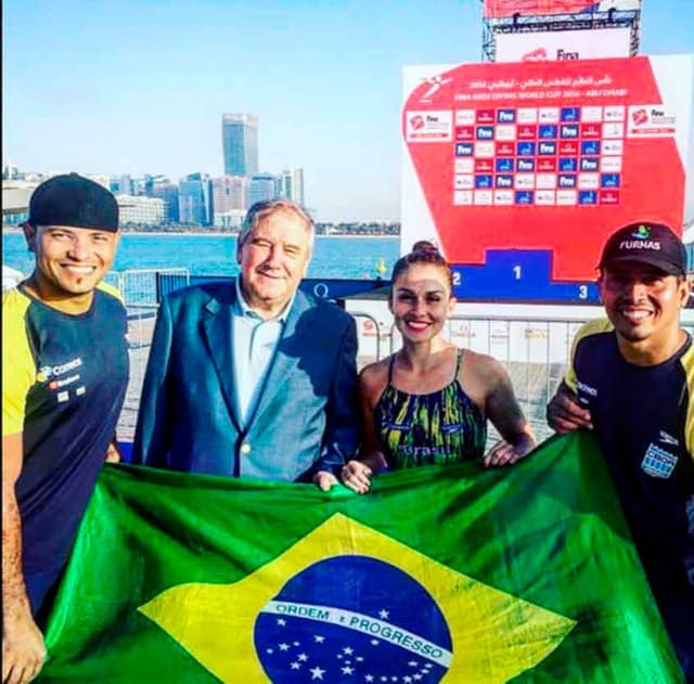 Jucelino Alves durante etapa do Mundial de Penhasco na França