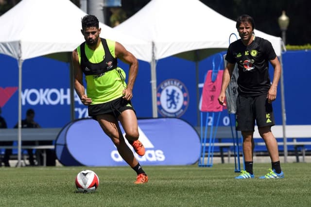 Diego Costa e Antonio Conte