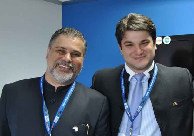 Elson de Barros Gomes Junior, Consul da Índia e Leonardo Ananda, Presidente da Câmara de Comércio