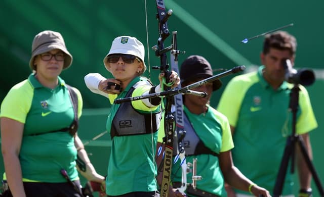 Marina Canetta, do tiro com arco (Foto: Jewel Samad/AFP)