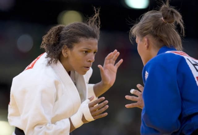 Rafaela Silva durante os Jogos Olímpicos de Londres-2012