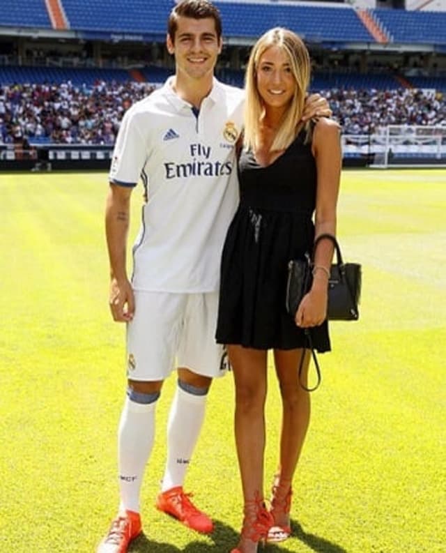 Álvaro Morata e Alice Campello