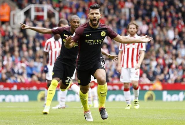 Stoke City x Manchester City - Gol de Aguero