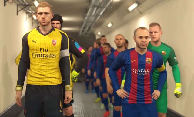 PES 2017: Barcelona x Arsenal