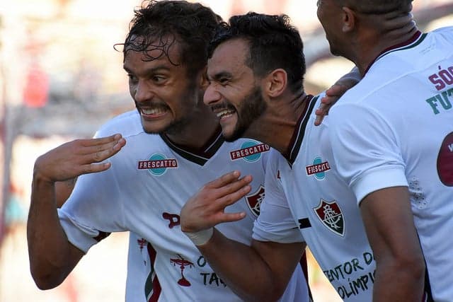 Henrique e Scarpa: decisivos para a recuperação do Flu no Brasileiro (Foto: Mailson Santana/Fluminense F.C.)